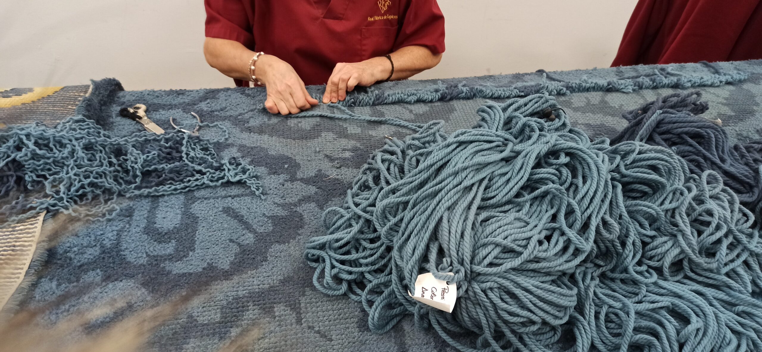 Restauración alfombras Parador de Lerma