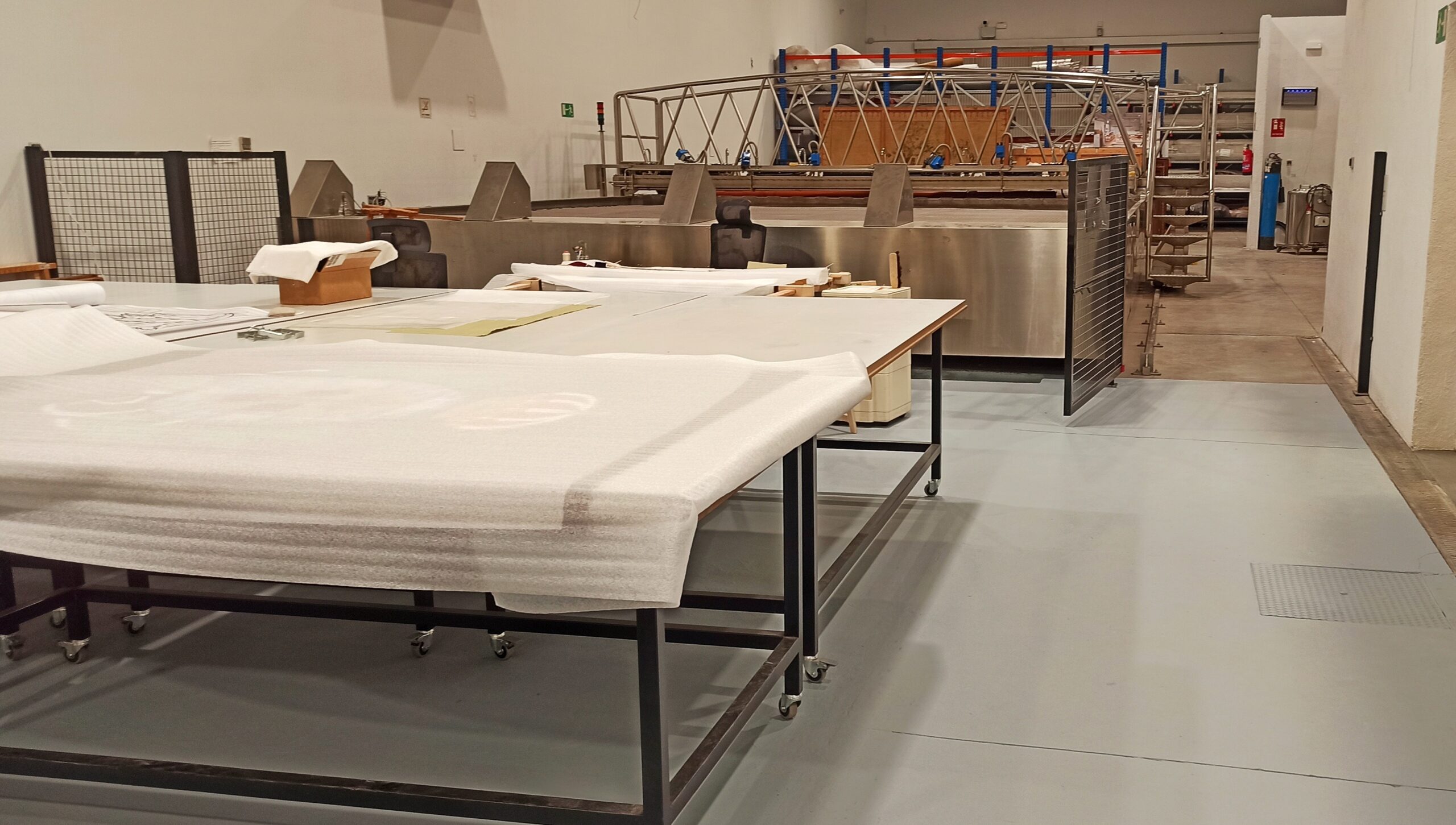 obras en sala de restauración